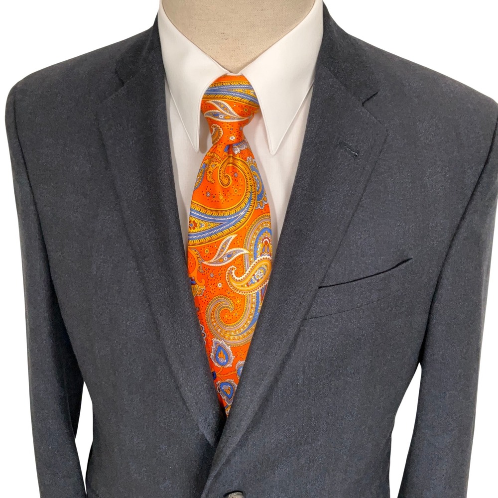 Ted Baker Blazer Mens 40R Gray Endurance Jones CT British Tailored Luxury Wool